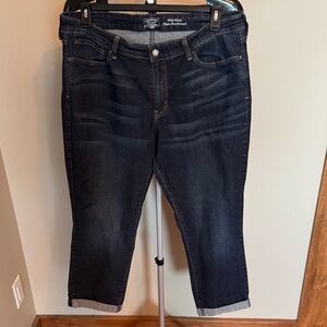 Signature by Levi Strauss Boyfriend Jeans - Dark Indigo